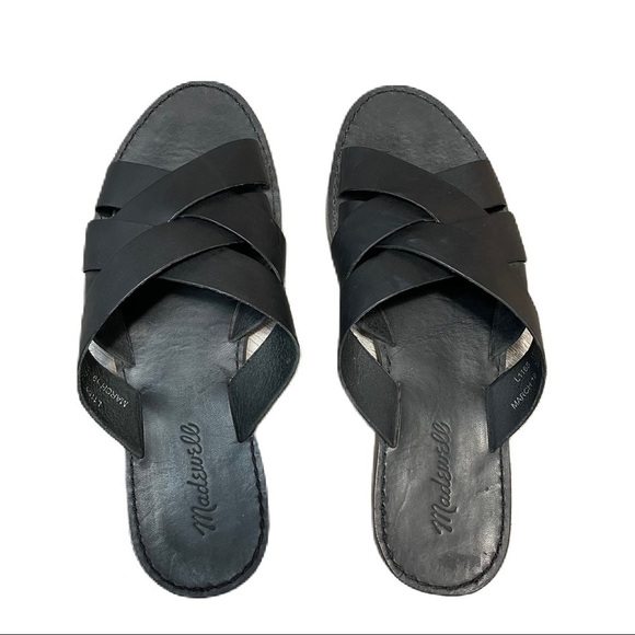 Madewell Shoes - Madewell Boardwalk Woven Slide Sandals Black​​